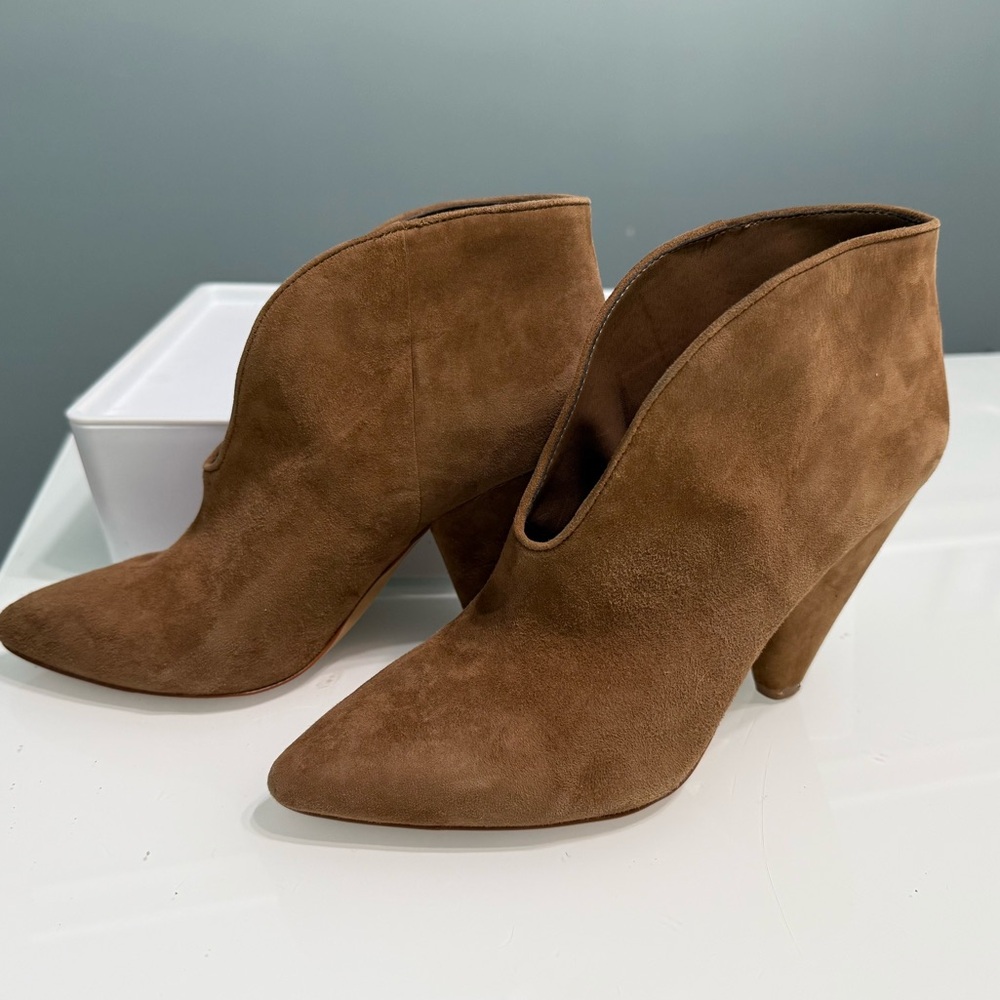 Vince Camuto Tan Suede‎ Ankle Booties